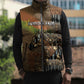 Personalized Burkina Faso Sleeveless Puffer Jacket African Tribal Horse Patchwork Style - African Pride