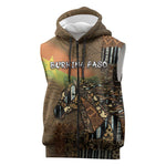 Personalized Burkina Faso Sleeveless Zip Hoodie African Tribal Horse Patchwork Style - African Pride