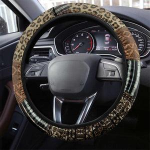 Burkina Faso Steering Wheel Cover African Tribal Horse Patchwork Style - African Pride