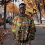 Personalized Burkina Faso Sweatshirt African Tribal Horse Patchwork Style - African Pride