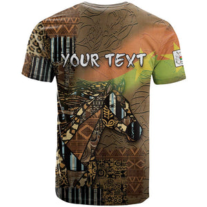 Personalized Burkina Faso T shirt African Tribal Horse Patchwork Style - African Pride