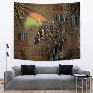 Burkina Faso Tapestry African Tribal Horse Patchwork Style - African Pride