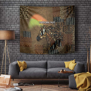 Burkina Faso Tapestry African Tribal Horse Patchwork Style - African Pride