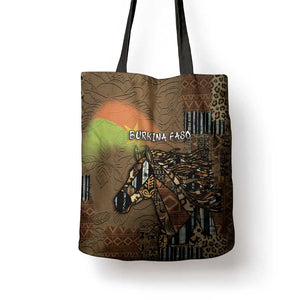 Burkina Faso Tote Bag African Tribal Horse Patchwork Style - African Pride