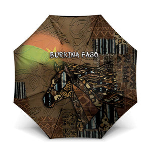 Burkina Faso Umbrella African Tribal Horse Patchwork Style - African Pride