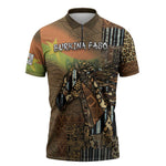 Personalized Burkina Faso Zipper Polo Shirt African Tribal Horse Patchwork Style - African Pride