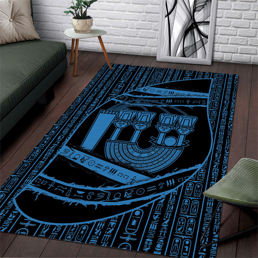 Egypt Menat Area Rug Ancient Mythology Goddess Hathor Necklace