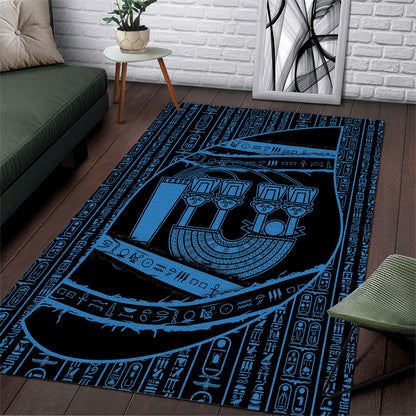 Egypt Menat Area Rug Ancient Mythology Goddess Hathor Necklace
