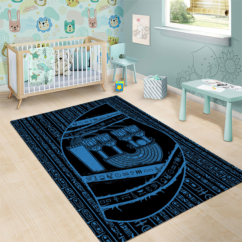 Egypt Menat Area Rug Ancient Mythology Goddess Hathor Necklace
