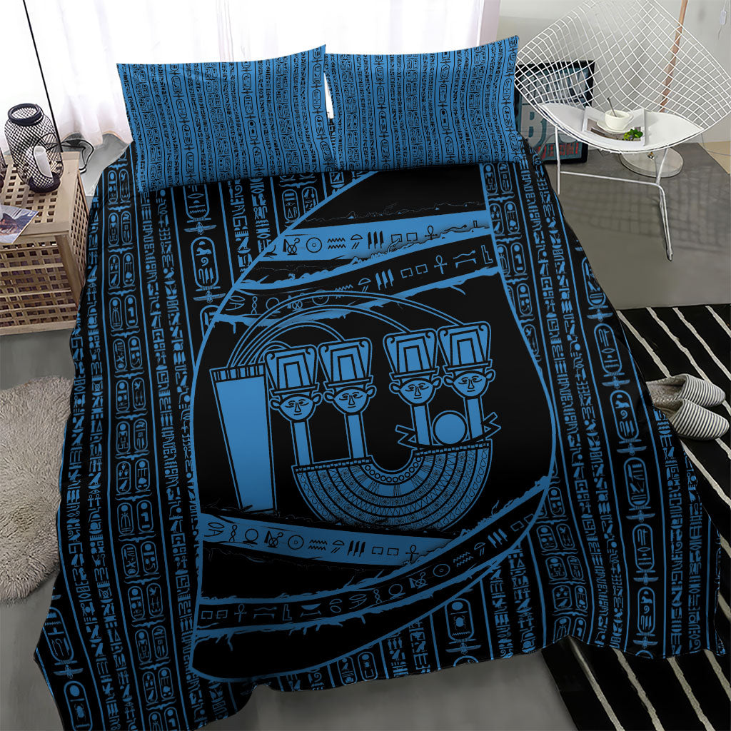 Egypt Menat Bedding Set Ancient Mythology Goddess Hathor Necklace