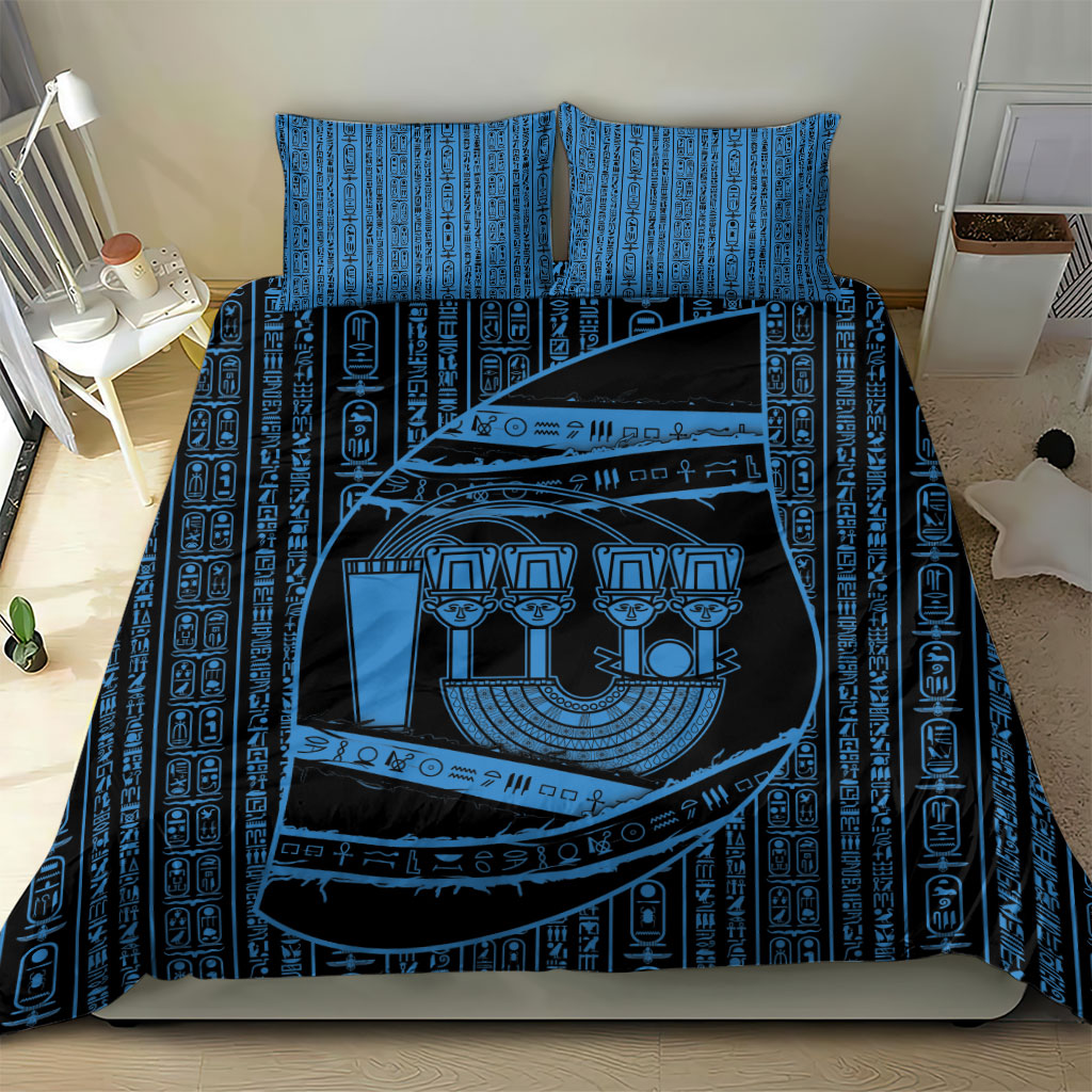 Egypt Menat Bedding Set Ancient Mythology Goddess Hathor Necklace
