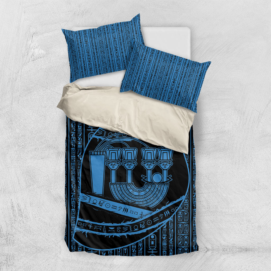 Egypt Menat Bedding Set Ancient Mythology Goddess Hathor Necklace