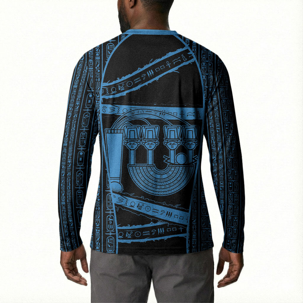 Egypt Menat Button Sweatshirt Ancient Mythology Goddess Hathor Necklace