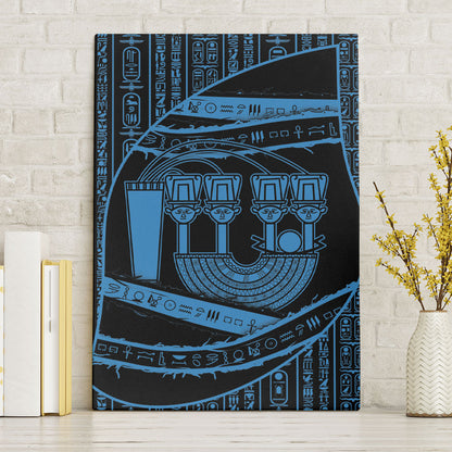 Egypt Menat Canvas Wall Art Ancient Mythology Goddess Hathor Necklace