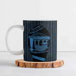 Egypt Menat Ceramic Mug Ancient Mythology Goddess Hathor Necklace