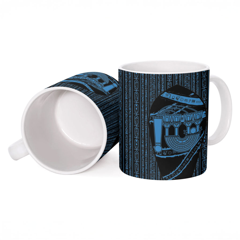 Egypt Menat Ceramic Mug Ancient Mythology Goddess Hathor Necklace