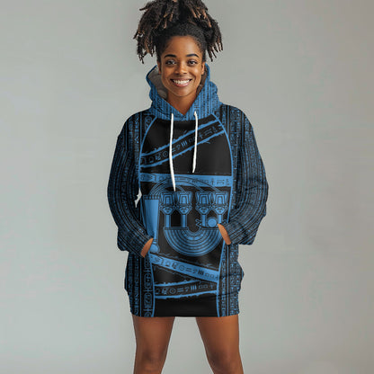 Egypt Menat Hoodie Dress Ancient Mythology Goddess Hathor Necklace