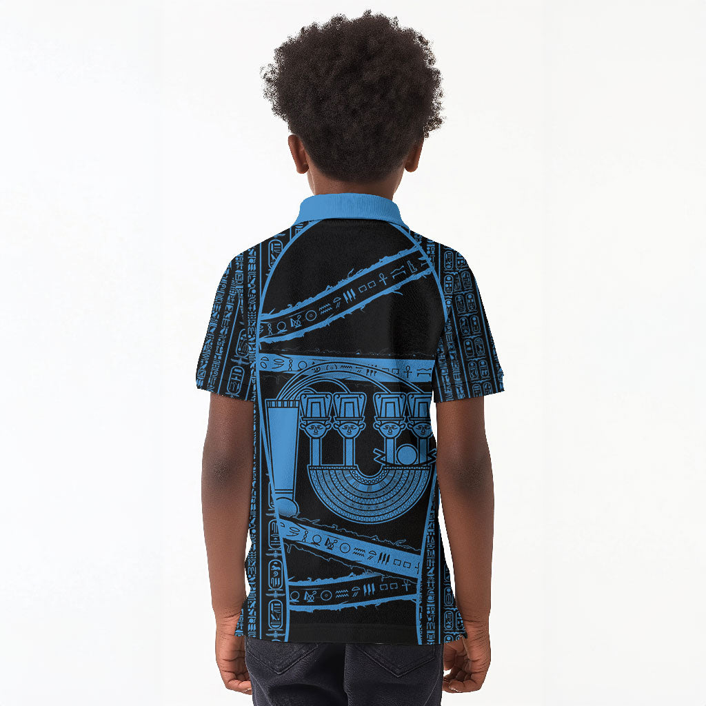 Egypt Menat Kid Polo Shirt Ancient Mythology Goddess Hathor Necklace