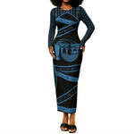 Egypt Menat Long Sleeve Bodycon Dress Ancient Mythology Goddess Hathor Necklace
