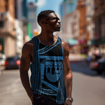Egypt Menat Men Tank Top Ancient Mythology Goddess Hathor Necklace
