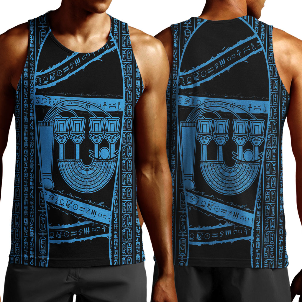 Egypt Menat Men Tank Top Ancient Mythology Goddess Hathor Necklace