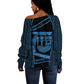 Egypt Menat Off Shoulder Sweater Ancient Mythology Goddess Hathor Necklace