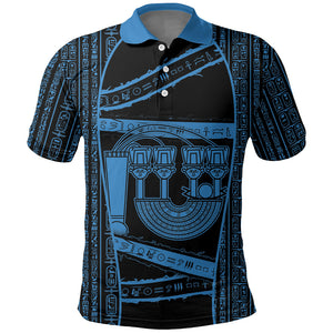 Egypt Menat Polo Shirt Ancient Mythology Goddess Hathor Necklace