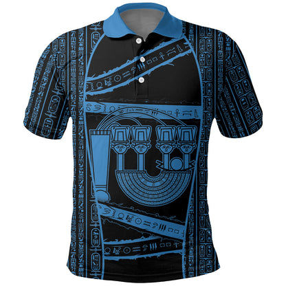 Egypt Menat Polo Shirt Ancient Mythology Goddess Hathor Necklace