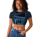 Egypt Menat Raglan Cropped T shirt Ancient Mythology Goddess Hathor Necklace