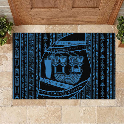Egypt Menat Rubber Doormat Ancient Mythology Goddess Hathor Necklace