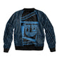 Egypt Menat Sleeve Zip Bomber Jacket Ancient Mythology Goddess Hathor Necklace