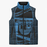 Egypt Menat Sleeveless Puffer Jacket Ancient Mythology Goddess Hathor Necklace
