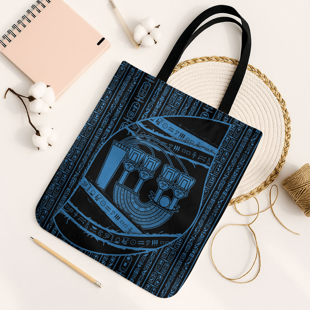 Egypt Menat Tote Bag Ancient Mythology Goddess Hathor Necklace