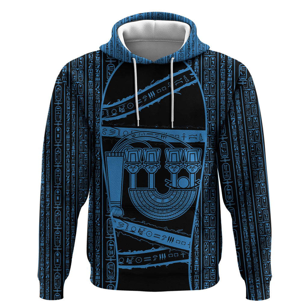 Egypt Menat Zip Hoodie Ancient Mythology Goddess Hathor Necklace