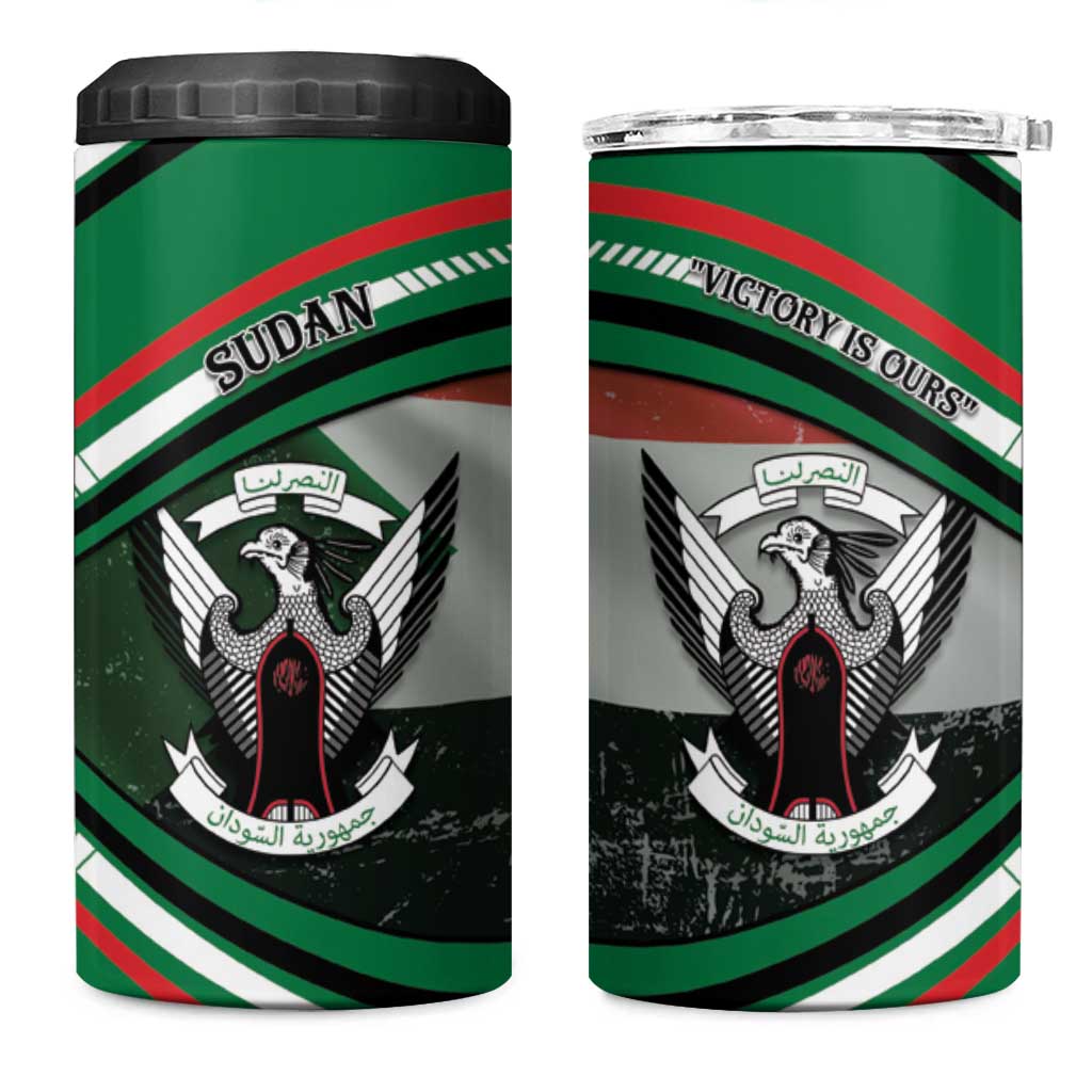 African Sudan 4 in 1 Can Cooler Tumbler Victory Is Ours - African Pride