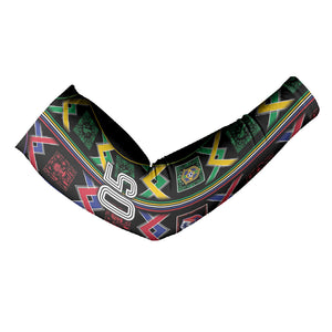 Custom Brazil And Haiti Football Arm Sleeves Mix Brazilian Haitian Roots