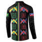 Custom Brazil And Haiti Football Button Sweatshirt Mix Brazilian Haitian Roots