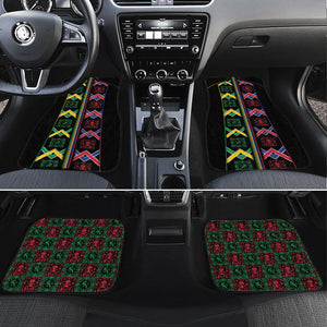 Brazil And Haiti Football Car Mats Mix Brazilian Haitian Roots