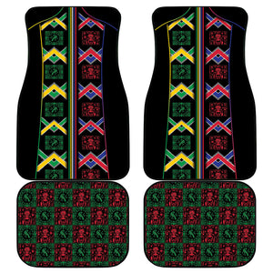 Brazil And Haiti Football Car Mats Mix Brazilian Haitian Roots