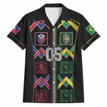 Custom Brazil And Haiti Football Hawaiian Shirt Mix Brazilian Haitian Roots