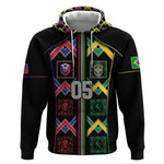 Custom Brazil And Haiti Football Hoodie Mix Brazilian Haitian Roots
