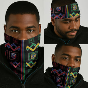 Brazil And Haiti Football Neck Gaiter Mix Brazilian Haitian Roots