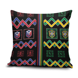 Brazil And Haiti Football Pillow Cover Mix Brazilian Haitian Roots