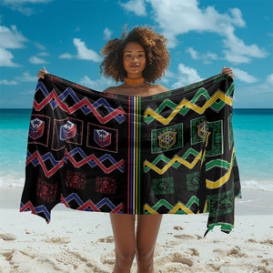 Brazil And Haiti Football Sarong Mix Brazilian Haitian Roots
