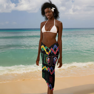 Brazil And Haiti Football Sarong Mix Brazilian Haitian Roots