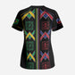 Custom Brazil And Haiti Football Scrub Top Mix Brazilian Haitian Roots