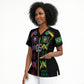 Custom Brazil And Haiti Football Scrub Top Mix Brazilian Haitian Roots