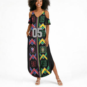 Custom Brazil And Haiti Football Summer Maxi Dress Mix Brazilian Haitian Roots
