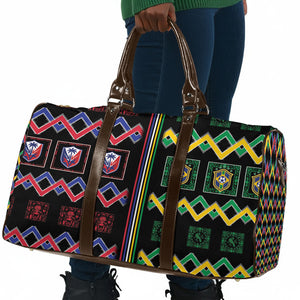 Brazil And Haiti Football Travel Bag Mix Brazilian Haitian Roots