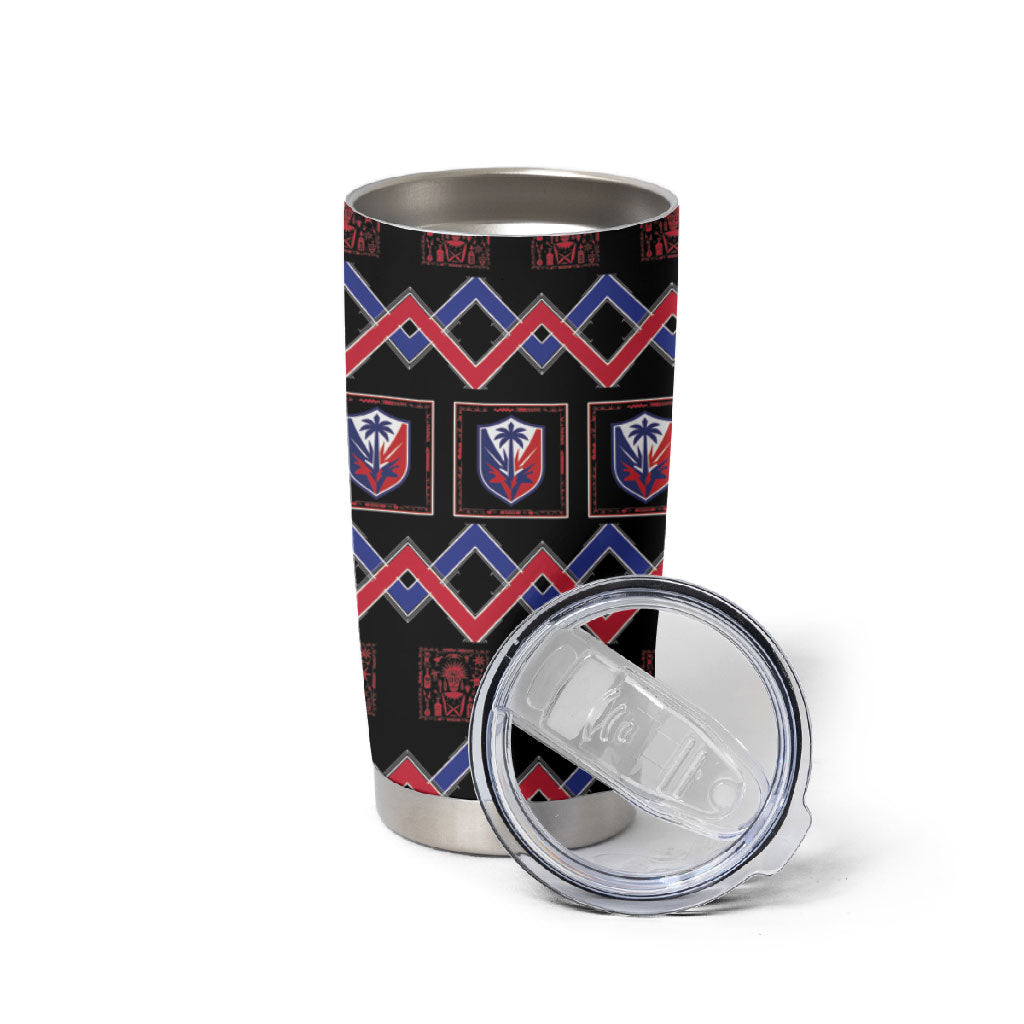 Brazil And Haiti Football Tumbler Cup Mix Brazilian Haitian Roots